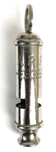 WW2 Air Raid Precautions ARP Whistle by J.Hudson