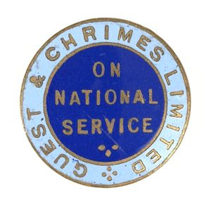 WW2 Guest and Chrimes Ltd On National Service war worker …