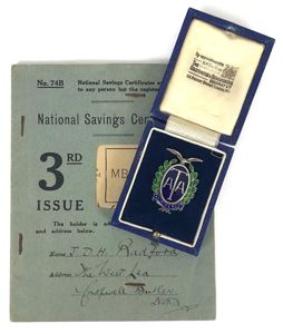 Air Transport Auxiliary ATA silver numbered badge attributed to Pilot …