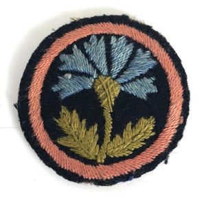 Girl Guides Cornflower patrol emblem felt cloth badge circa pre …