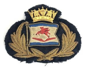 Mobil Oil Company Tanker Shipping Line Cap Badge c.1956 -1966 …