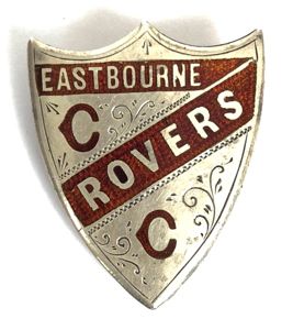 Eastbourne Rovers Cycling Club 1896 Hm Silver Shield Badge formed …