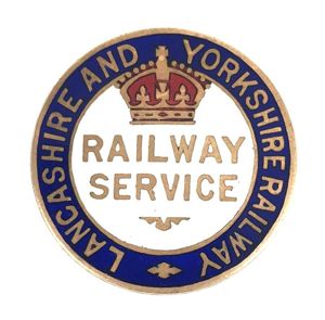 WW1 Lancashire And Yorkshire Railway Service Badge