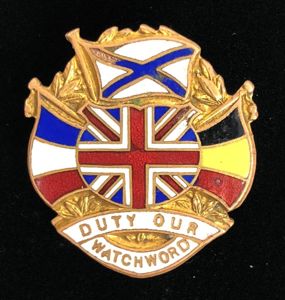 WW1 United We Stand Britain France Belgium Russia patriotic flag …