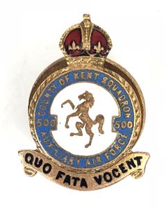 RAF No 500 (County of Kent) Squadron Auxiliary Air Force …