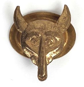 Boy Scouts Wolf Cubs lean & hungry wolf lapel badge