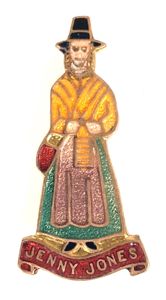Jenny Jones Welsh Milkmaid Figural Badge