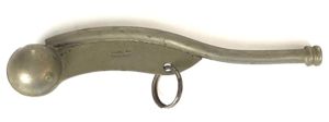 Naval Bosuns Whistle White Metal MADE IN ENGLAND