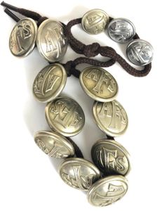 WW2 Auxiliary Fire Service AFS Uniform Buttons 13 altogether
