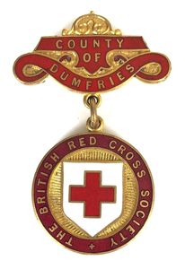 British Red Cross Society County of Dumfries badge Major General …