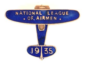 National League of Airmen 1935 membership badge