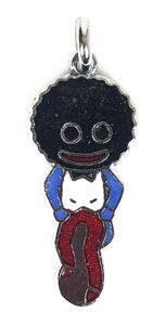 Robertsons white waistcoat Golly standard pendant advertising badge