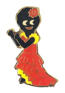 Robertsons 1996 Golly Flamenco Dancer limited edition promotional badge