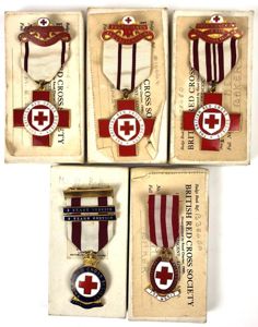 British Red Cross Society Air Raid Precautions Training ARP group …