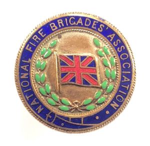 National Fire brigades Association NFBA firemans badge