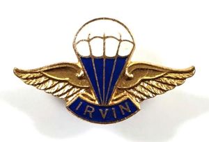 Irvin Air Chutes Parachute Company qualification badge