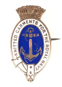 WW2 Knitted Garments For The Royal Navy volunteer knitter badge