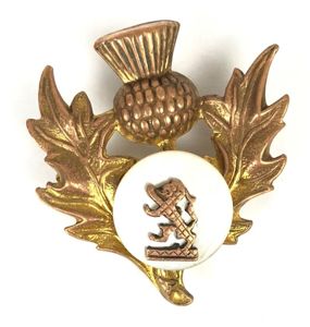 1938 Empire Exhibition Glasgow Scotland souvenir thistle mother of pearl …