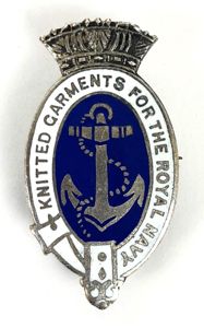 WW2 Knitted Garments For The Royal Navy volunteer knitters badge