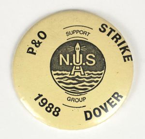 National Union of Seamen NUS P&O Strike 1988 Dover Tin …