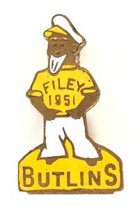 Butlins 1951 Filey holiday camp sailor man badge