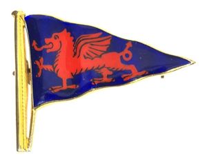 Royal Anglesly Yacht Club 1986 9ct gold ripple pennant burgee …