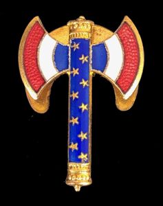 French Vichy Fascist Francisque Gallique decoration award badge