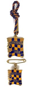 1960 British Automobile Racing Club BARC Goodwood pair of badges