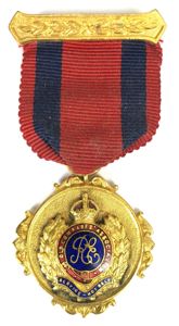 Royal Engineers Old Comrades Association OCA badge medal H. HIGMAN …