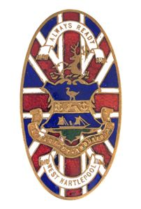 WW1 Hartlepools Hospitals Bombardment tribute badge