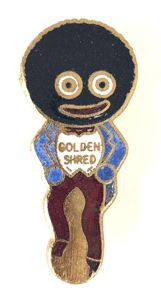 Robertsons white waistcoat Golly standard badge Fattorini Birmingham smooth back