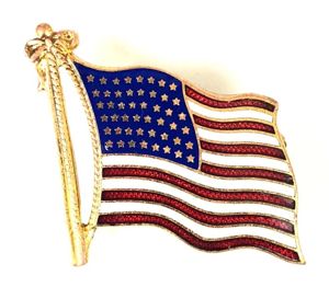 Flag of The United States of America Pin Badge 48 …