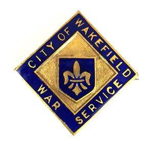 WW2 City of Wakefield War Service home front badge West …