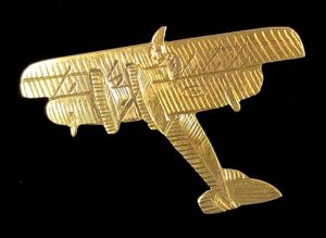 WW1 Sopwith Baby Seaplane pin badge RNAS Royal Naval Air …