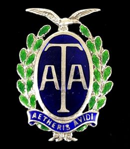 Air Transport Auxiliary ATA silver and enamel badge