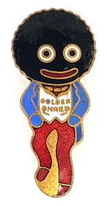 Robertsons Golly standard white waistcoat advertising badge W.REEVES & Co …