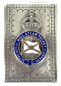 Royal Mail Steam Packet Company 1909 Hm silver advertising matchbox …