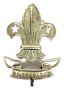 Boy Scouts 1st pattern patrol leader hat badge REGd 539538