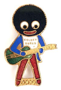 Robertsons Golly guitarist white waistcoat advertising badge H.W.Miller