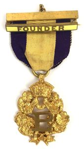 Primrose League Honorary Knight of the league badge with Founder …