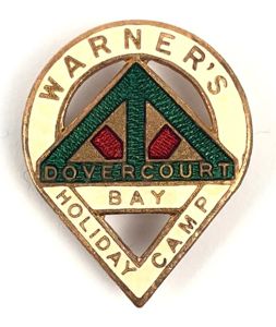 Warner's Holiday Camp Dovercourt Bay enamel badge