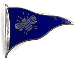 Brightlingsea Sailing Club 1950 hallmarked silver burgee flag badge Colchester …
