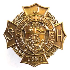 St. Joseph's Hospital Toronto nurses qualifiication award pin badge c1948