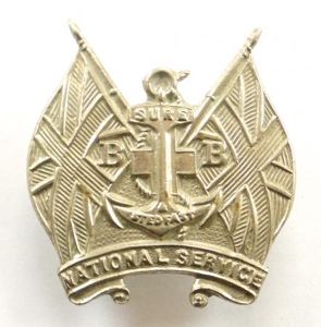 Boys Brigade National Service Badge circa 1941 to 1945