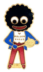 Robertsons Golly tennis player white waistcoat advertising badge H.W.Miller