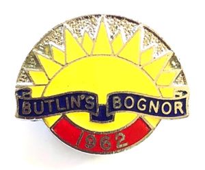Butlins 1962 Bognor Regis holiday camp rising sun badge
