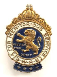 BWRS Bundles For Britain For Meritorious Service sterling award pin …