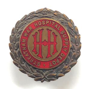 WW1 Streatham War Hospital Supply Depot badge
