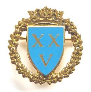 BOAC Airline 25 Years Service 1973 gold pin badge