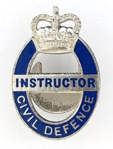 Civil Defence Instructor badge post 1953